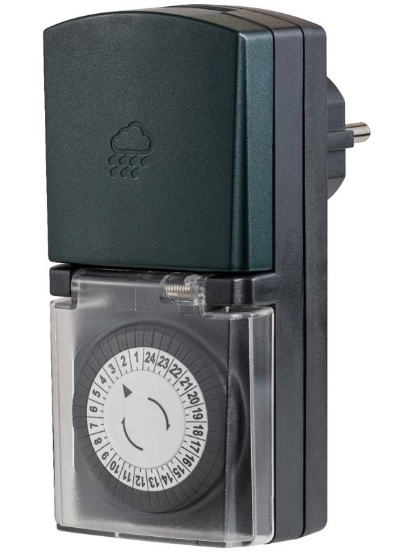 Таймер механический, суточный, влагозащищенный с крышкой, 16А/3680Вт, 25804 9, duwi