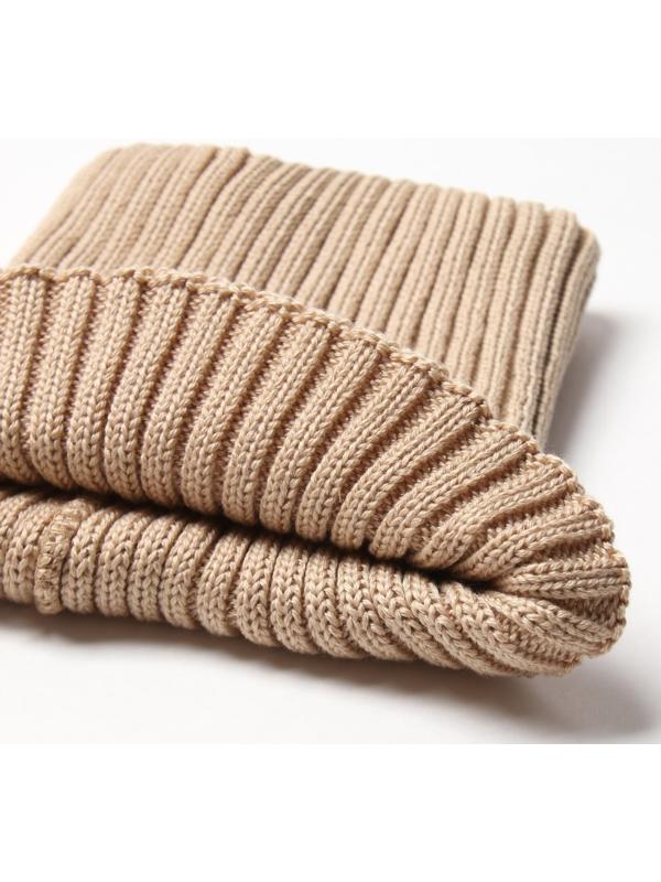 Комплект детский (шапка, снуд) MINAKU  р-р 52-54, цвет бежевый