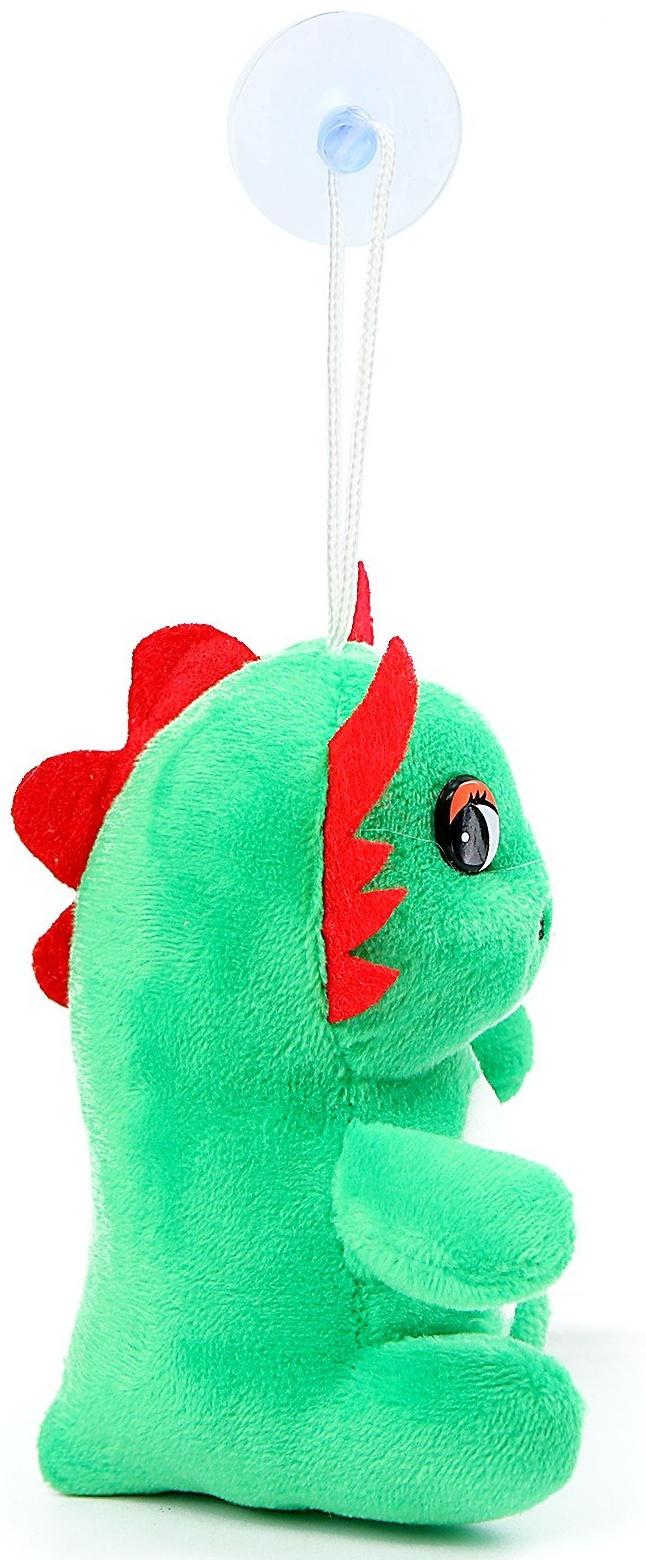 Мягкая игрушка «Динозаврик» на присоске, 10 см, цвет МИКС