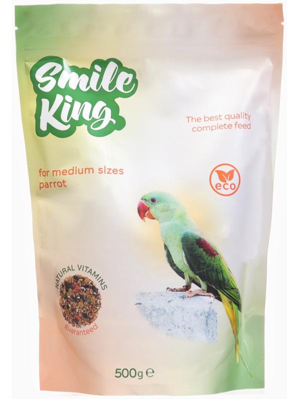 Корм Smile King для среднего попугая, 500 г