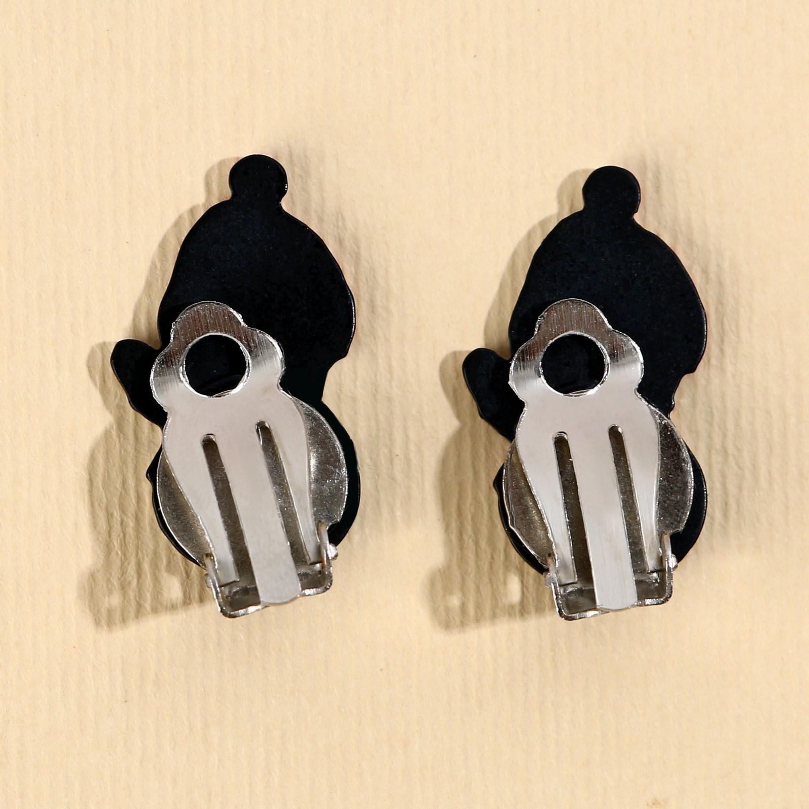 Набор серьги-клипсы и бусы 