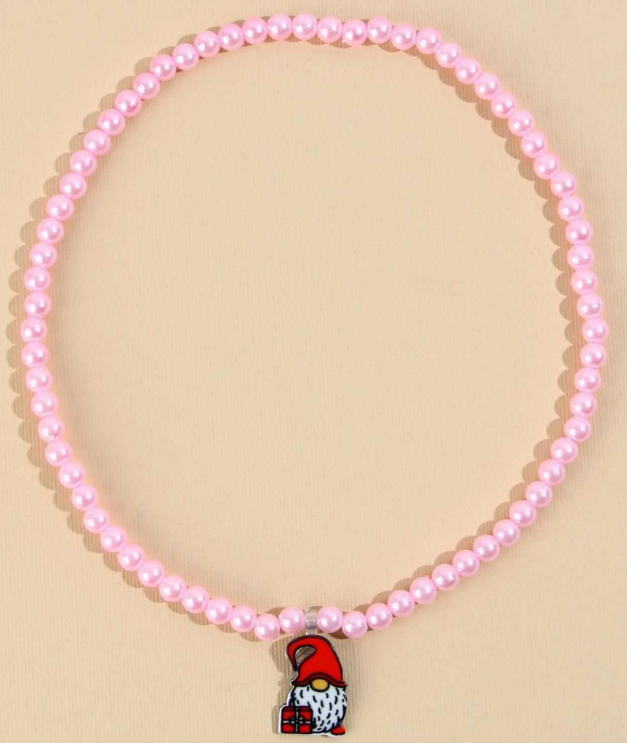 Набор серьги-клипсы и бусы 