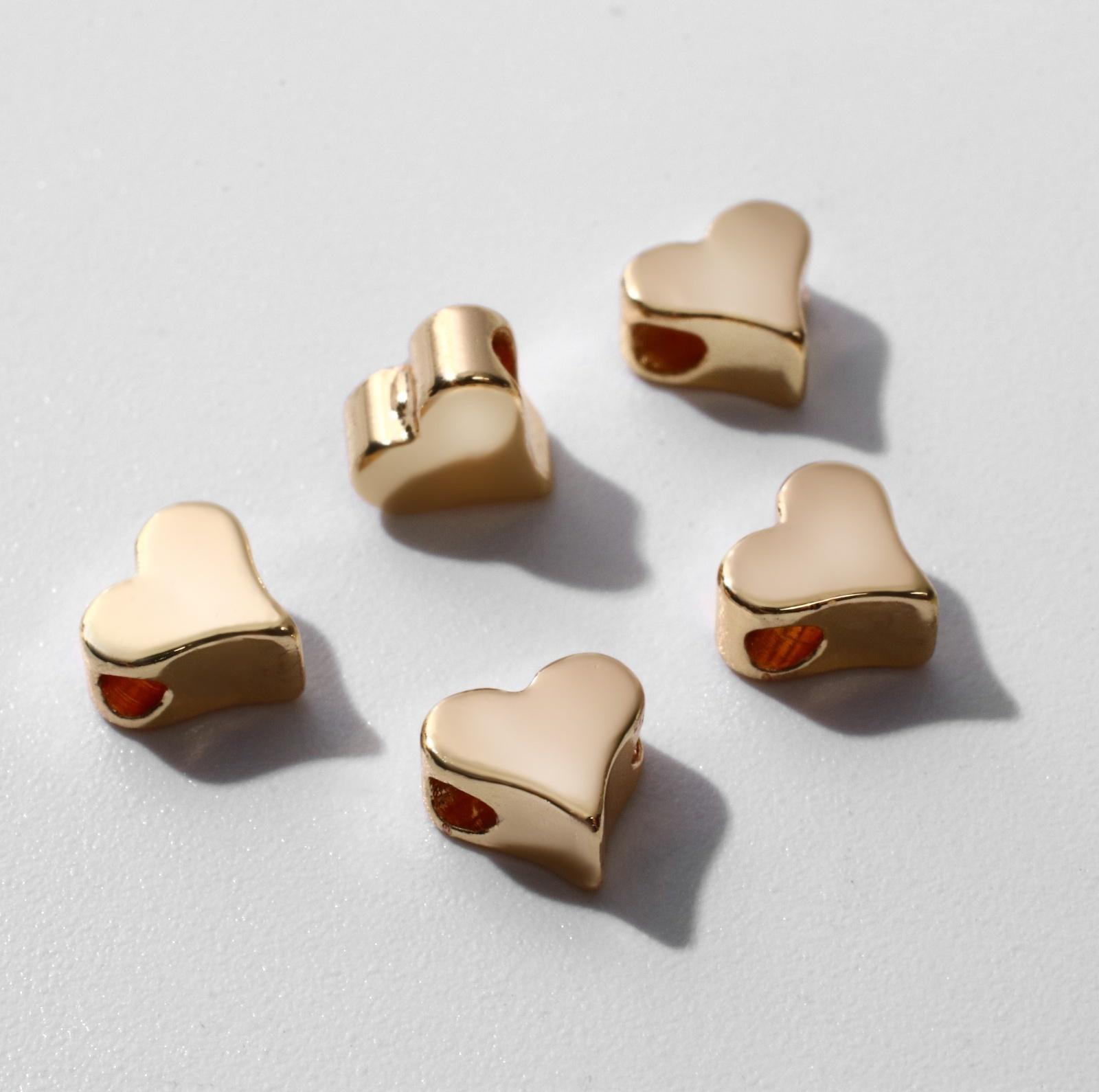 Бусина-разделитель родированная 