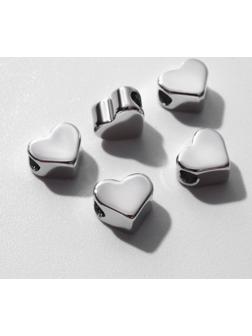 Бусина-разделитель родированная 