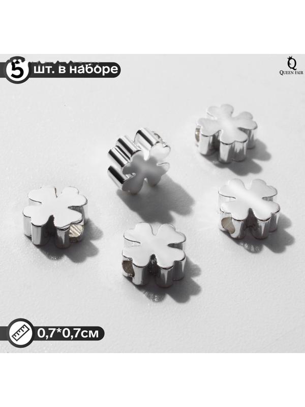 Бусина-разделитель родированная 