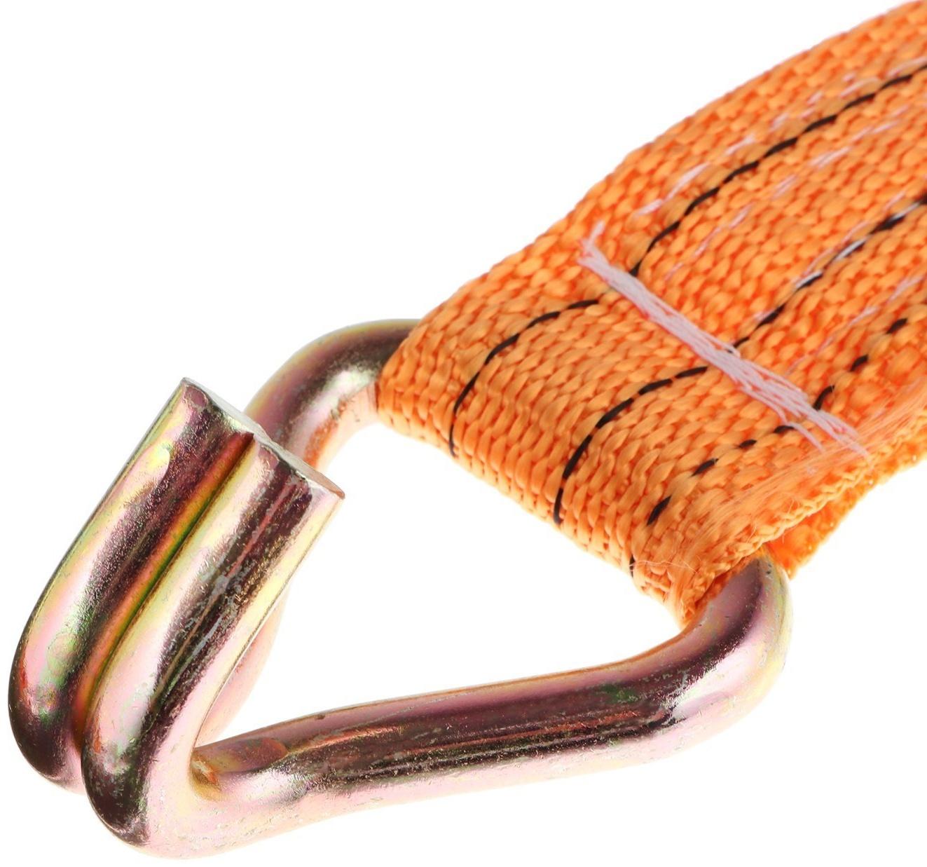 Стяжка груза TORSO с механизмом 230 мм, ширина ленты 50 мм, нагрузка 5/10 т, длина 6 м