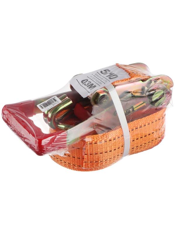 Стяжка груза TORSO с механизмом 230 мм, ширина ленты 50 мм, нагрузка 5/10 т, длина 6 м