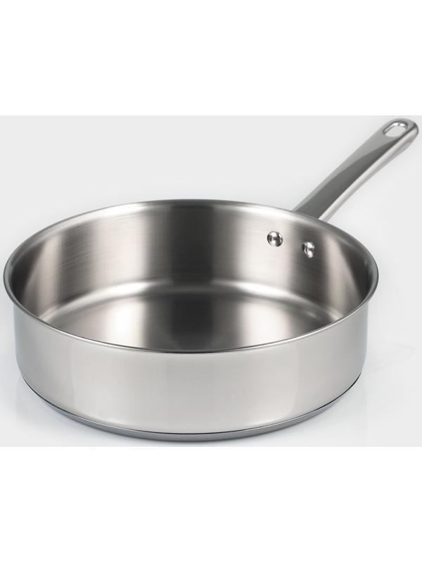 Кастрюля-сотейник из нержавеющей стали «Грейт», 3,5 л, ТРС, индукция