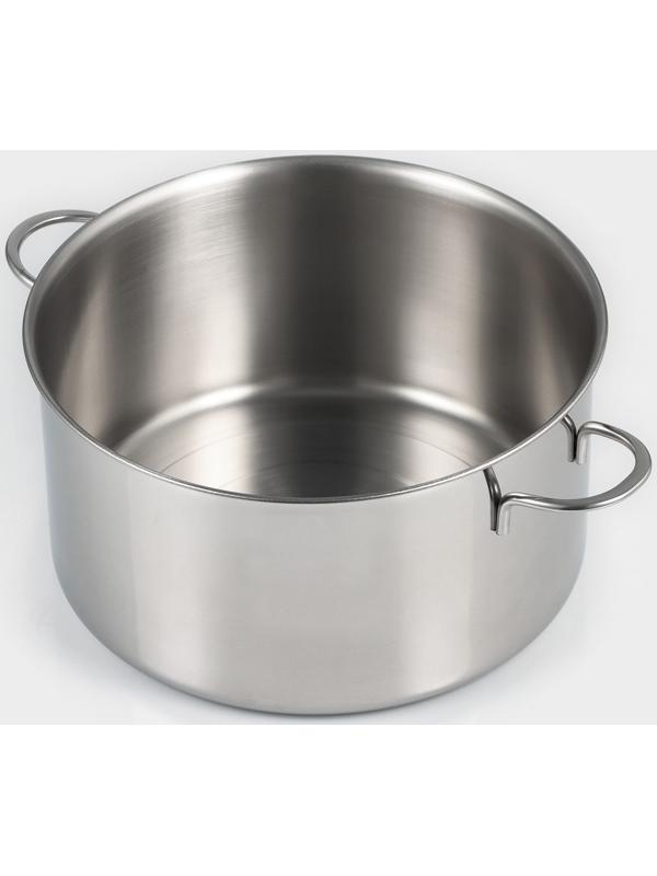 Кастрюля из нержавеющей стали «Грейт», 5,7 л, с крышкой, индукция