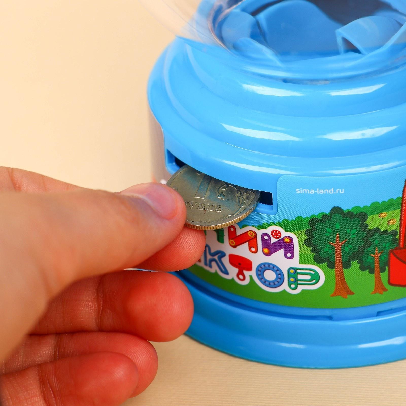 Копилка конфетница Синий трактор