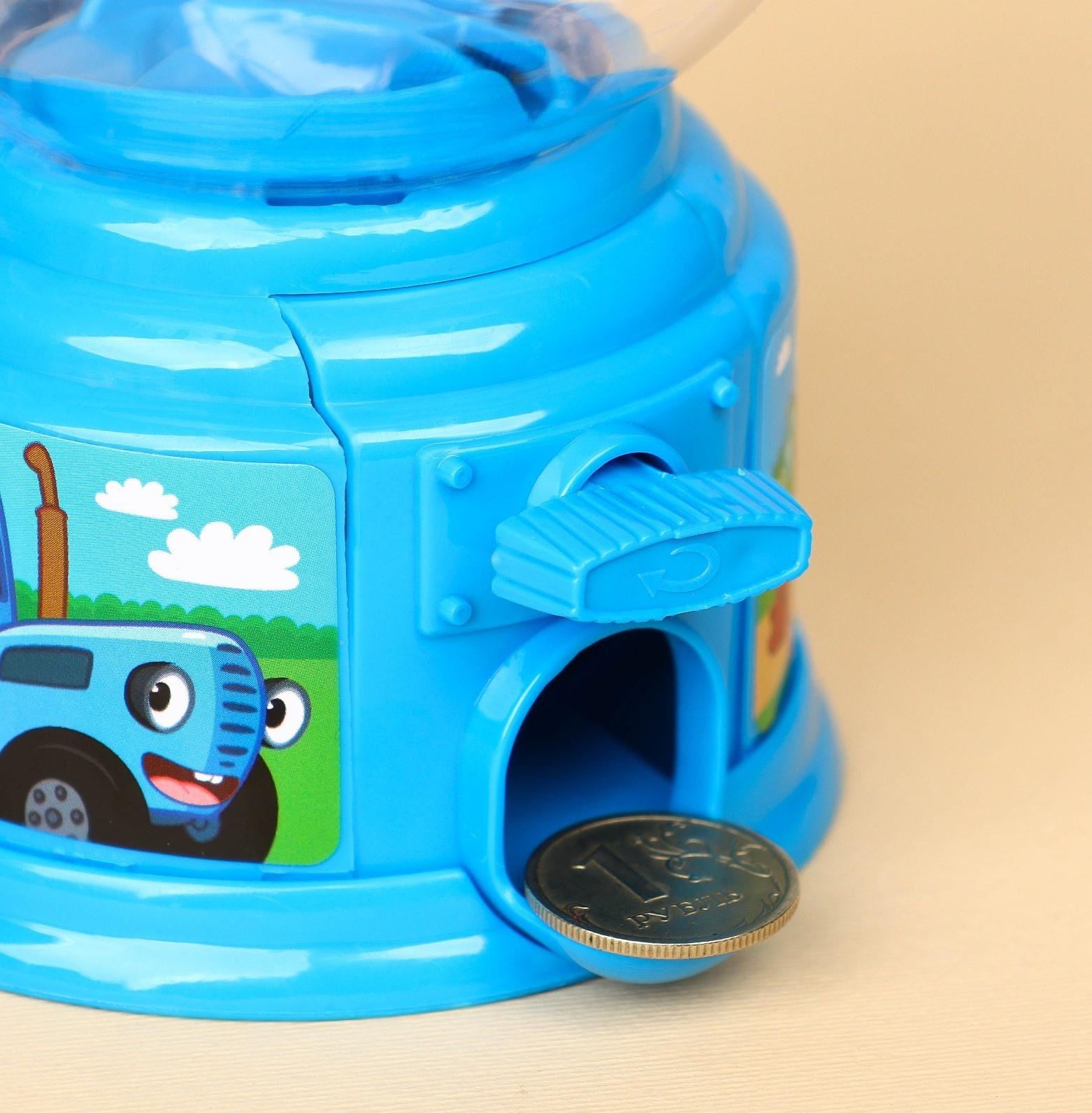 Копилка конфетница Синий трактор