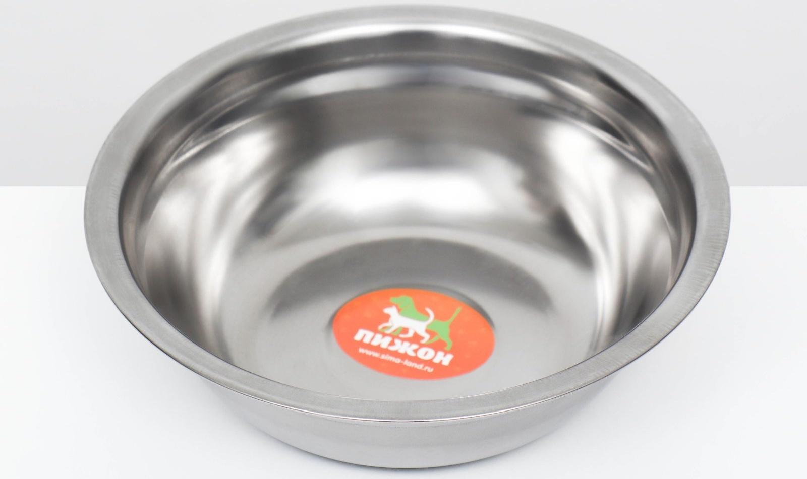 Миска металлическая эконом, 0,35 л, 13 х 4,5 см