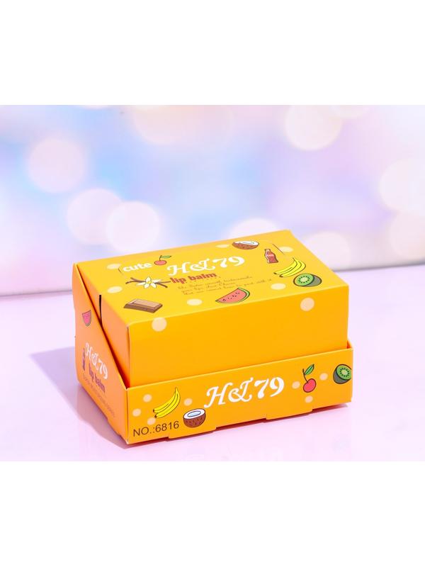 Бальзам для губ фруктовый, микс цветов и ароматов