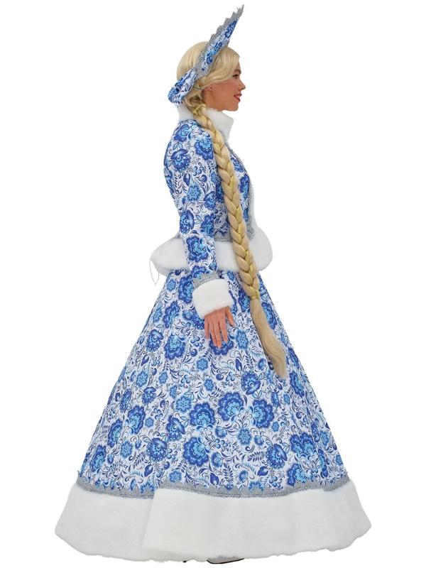 Карнавальный костюм «Снегурочка Купеческая», цвет синий, р. 48-50