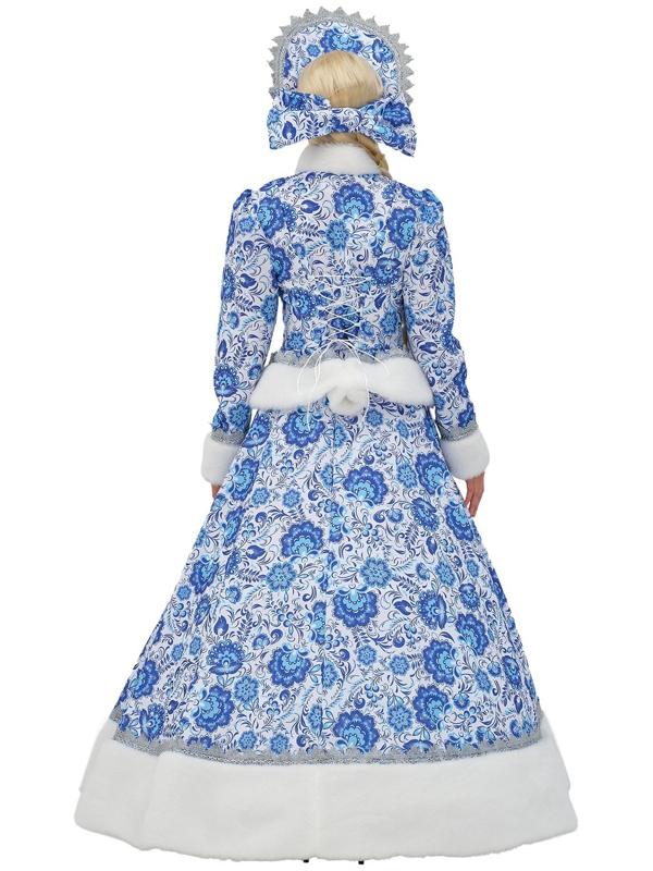 Карнавальный костюм «Снегурочка Купеческая», цвет синий, р. 48-50