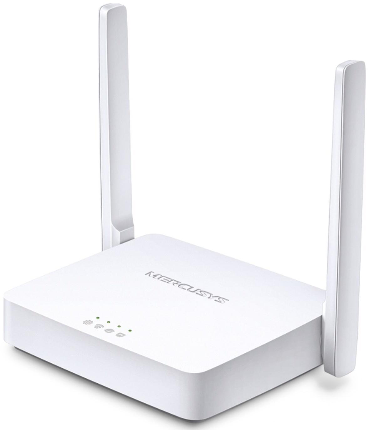 Wi-Fi роутер Mercusys MW301R, 100 Мбит/с, 2 порта 100 Мбит/с, белый