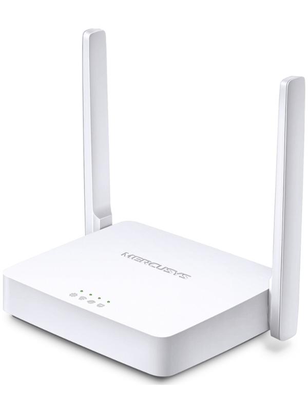 Wi-Fi роутер Mercusys MW301R, 100 Мбит/с, 2 порта 100 Мбит/с, белый