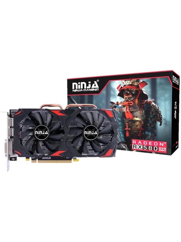 Видеокарта Ninja RX580, 8Гб, 256bit, GDDR5, DVI, HDMI, DP, HDCP