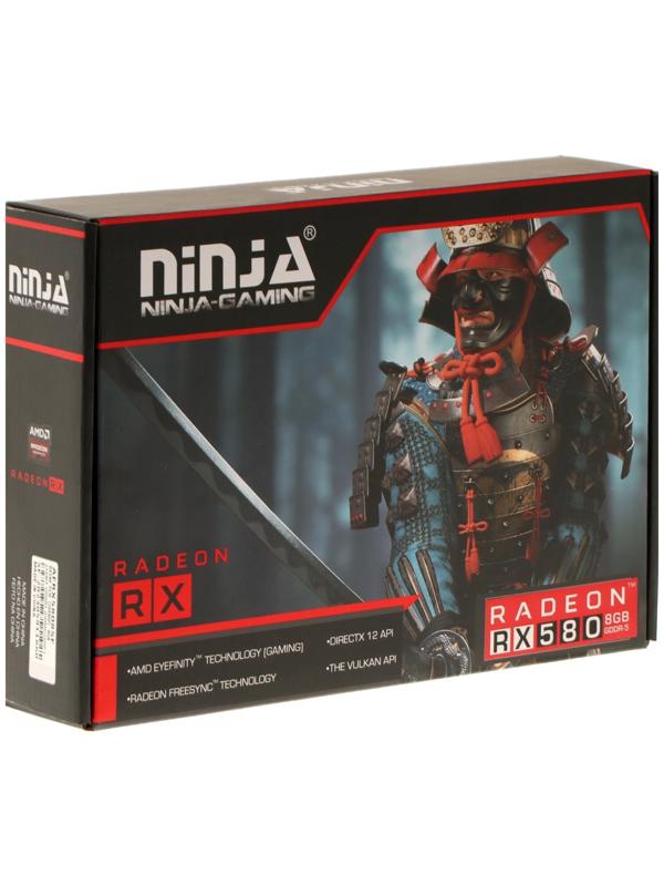 Видеокарта Ninja RX580, 8Гб, 256bit, GDDR5, DVI, HDMI, DP, HDCP