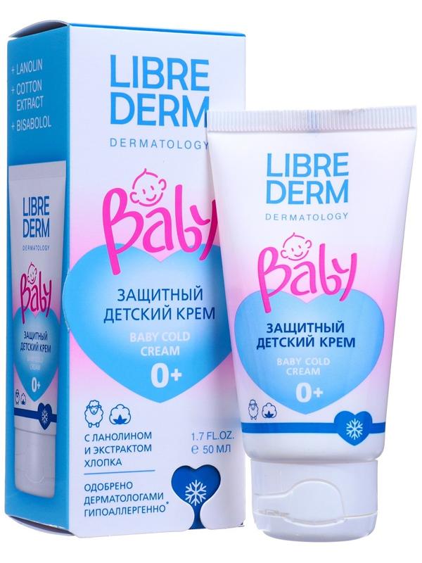 Защитный детский крем LIBREDERM Baby с ланолином и экстрактом хлопка, 50 мл