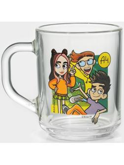 Кружка детская стеклянная «Влад А4. Влад и компания», 230 мл