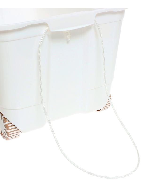 Ящик для игрушек «Воздушные шары», на колёсах 58 × 39 × 33,5 см, 45 л, тёмно-бежевый