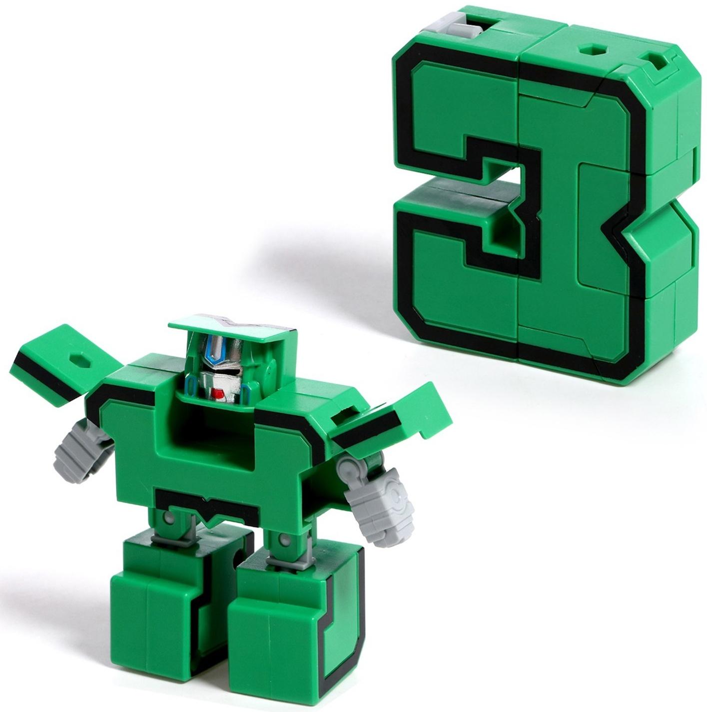 Набор роботов «Робо Цифры», трансформируется, собираются в 1 робота