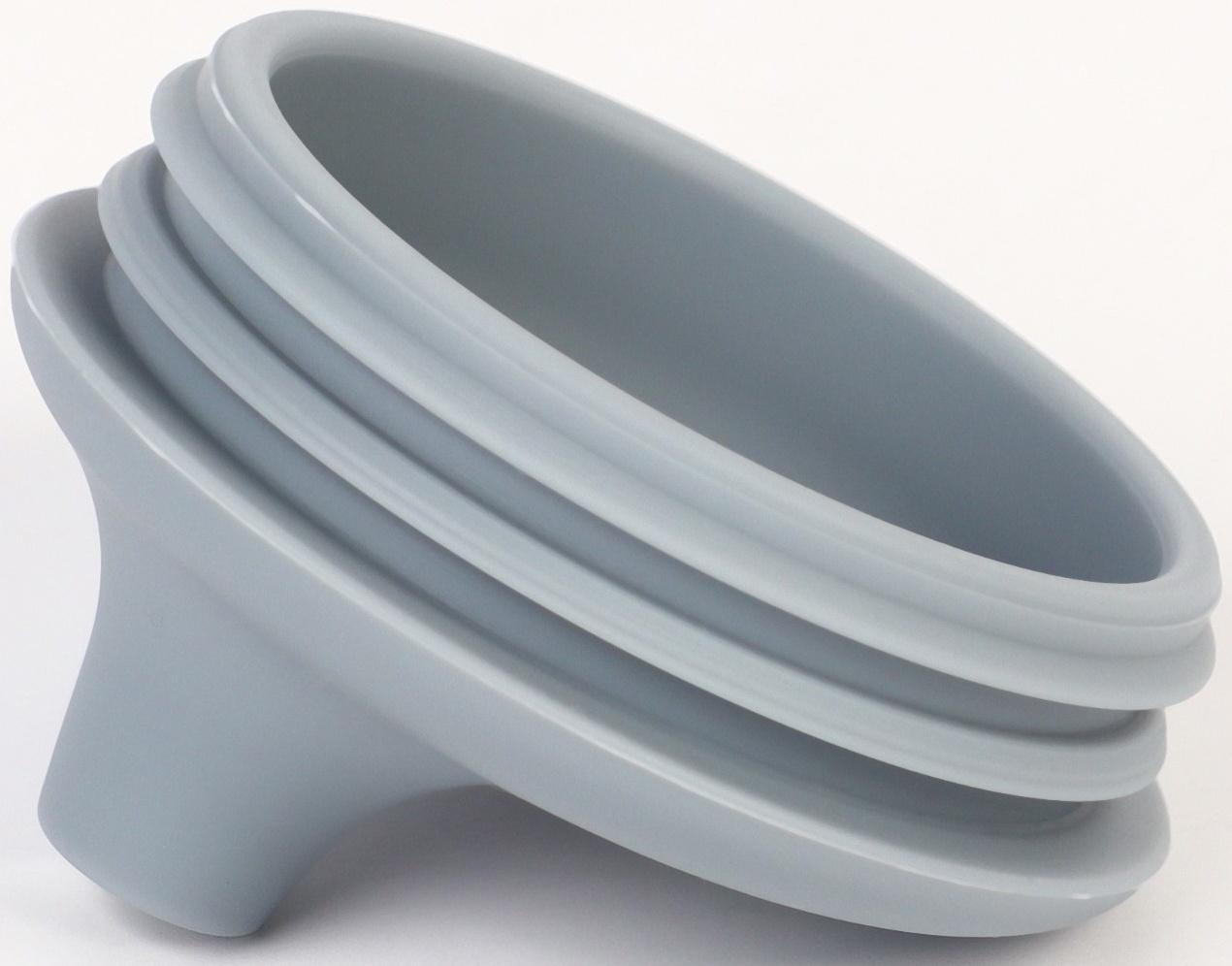 Поильник детский силиконовый Little world Mum&baby, крышка, трубочка, серый, 200мл