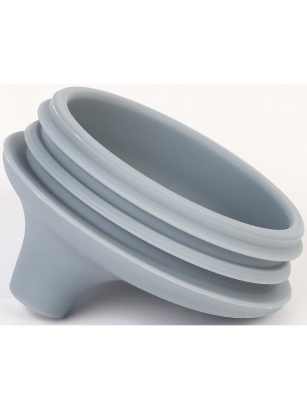 Поильник детский силиконовый Little world Mum&baby, крышка, трубочка, серый, 200мл