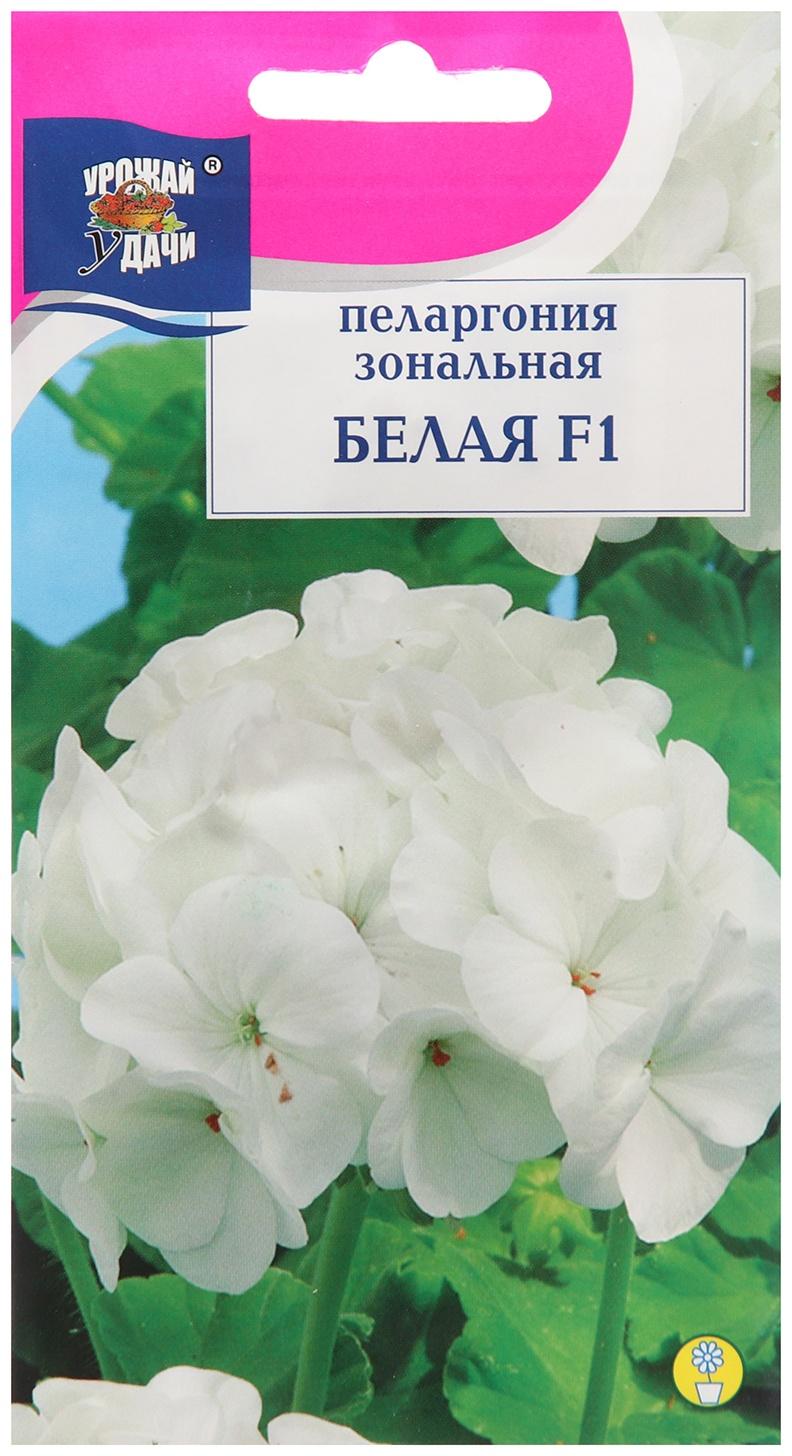 Семена цветов Пеларгония, Белая, F1, 0,02г
