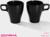Набор кружек керамических Доляна Coffee break, 2 предмета: 300 мл, цвет чёрный