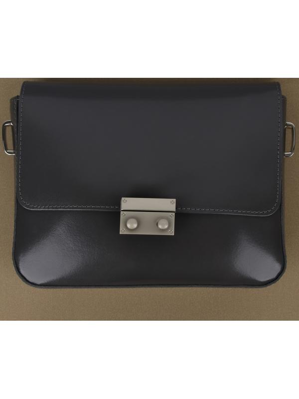 Застёжка для сумки, 4 × 2,8 см, цвет жемчужный серебряный