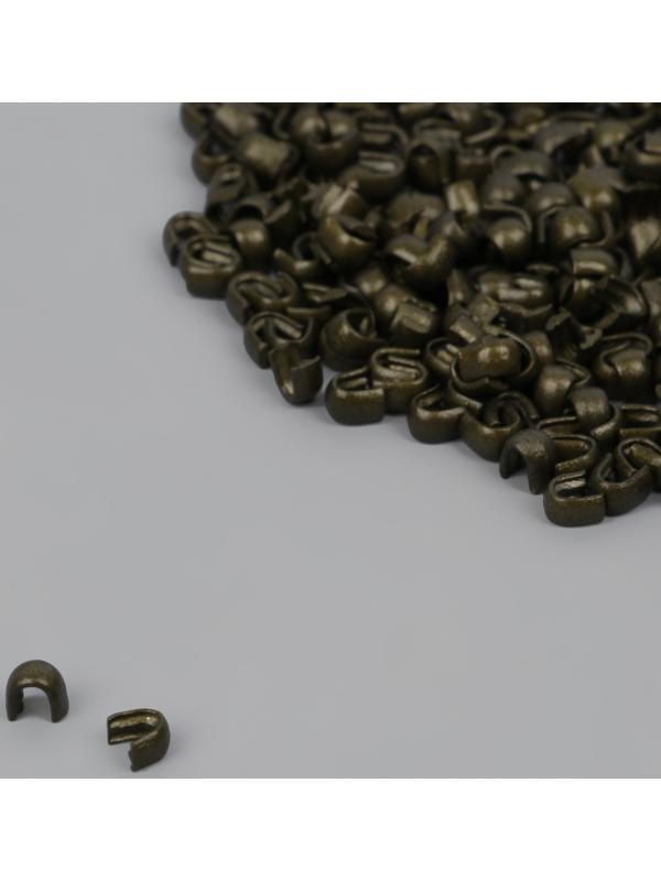 Верхний ограничитель для молнии, металлический, №3, 1000 ± 20 шт, цвет антик