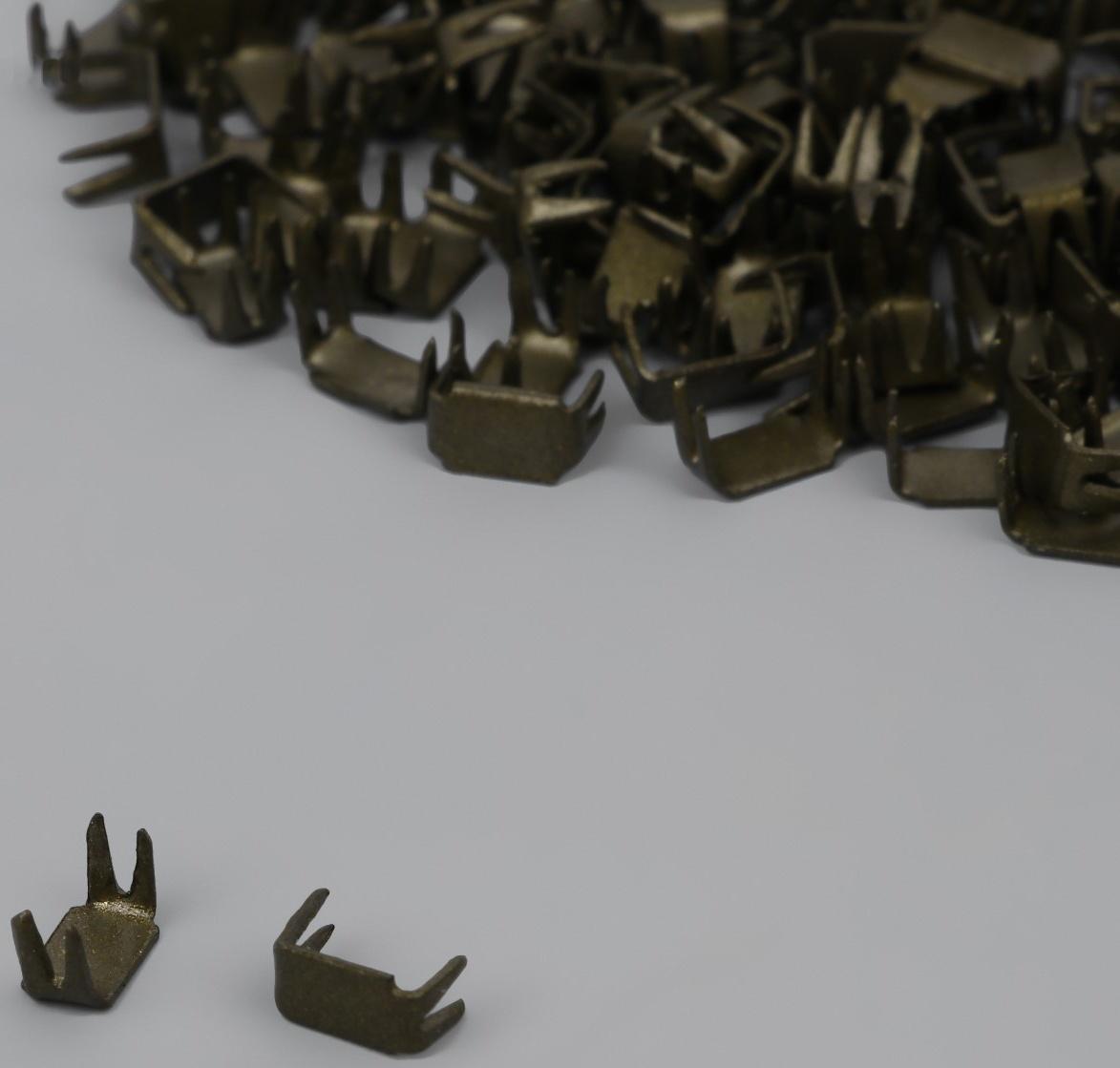 Нижний ограничитель для молнии, металлический, №3, 1000 ± 20 шт, цвет антик