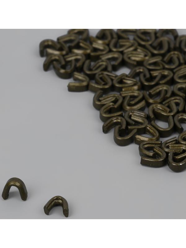 Верхний ограничитель для молнии, металлический, №5, 1000 ± 20 шт, цвет антик