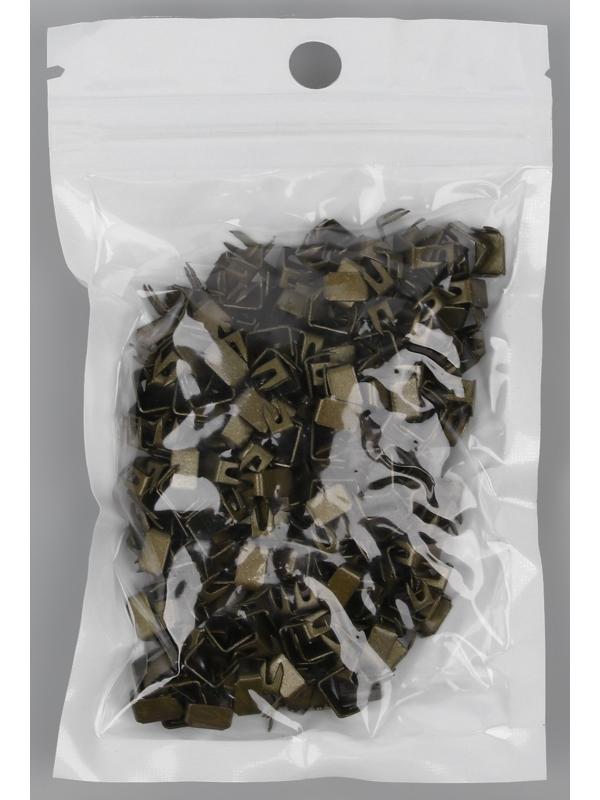 Нижний ограничитель для молнии, металлический, №5, 500 ± 20 шт, цвет антик