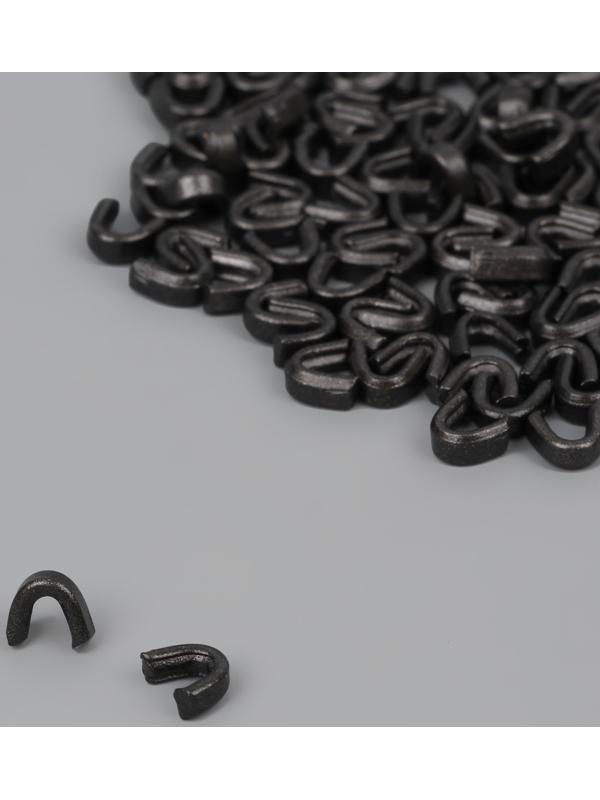 Верхний ограничитель для молнии, металлический, №5, 1000 ± 20 шт, цвет чёрный никель