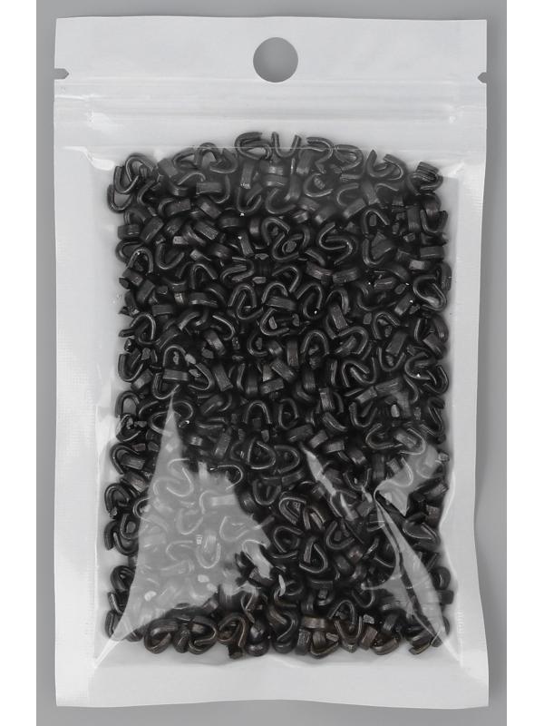 Верхний ограничитель для молнии, металлический, №5, 1000 ± 20 шт, цвет чёрный никель