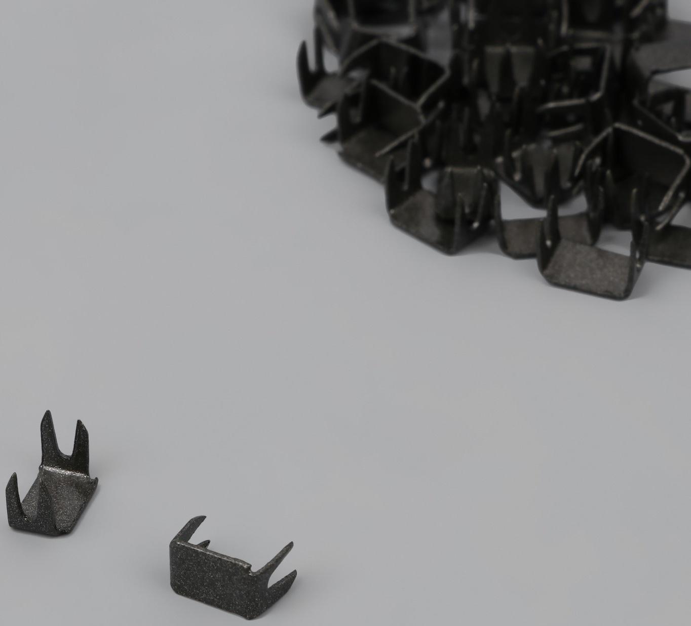 Нижний ограничитель для молнии, металлический, №5, 500 ± 20 шт, цвет чёрный никель