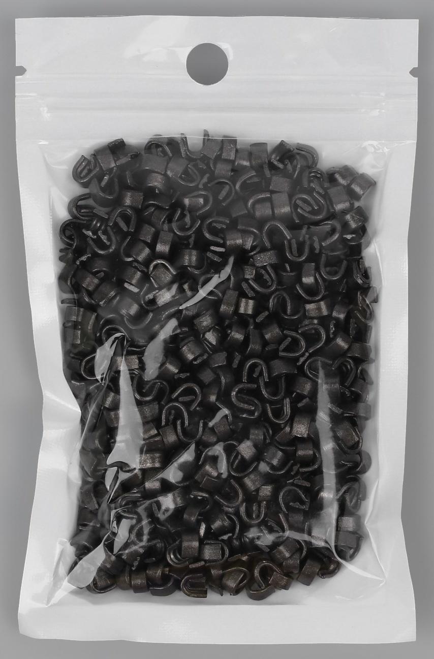 Верхний ограничитель для молнии, металлический, №8, 1000 ± 20 шт, цвет чёрный никель