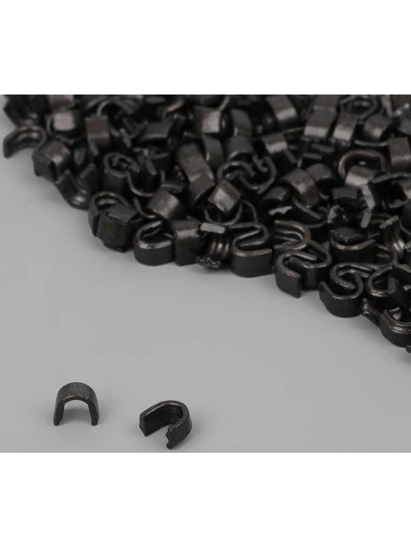 Верхний ограничитель для молнии, металлический, №8, 1000 ± 20 шт, цвет чёрный никель