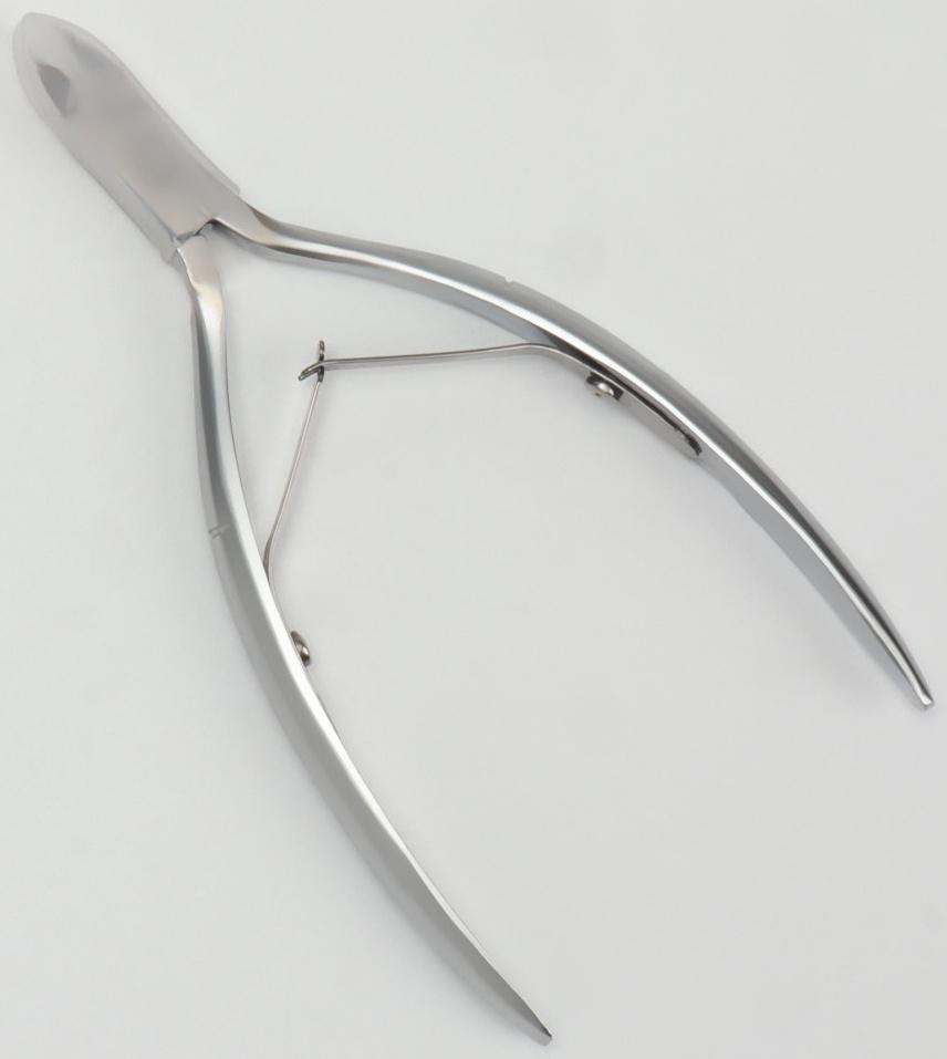 Кусачки маникюрные для кутикулы «Premium», двойная пружина, 11,4 см, длина лезвия - 6 мм, цвет серебристый