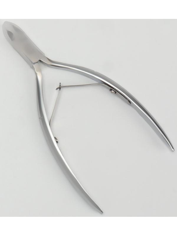Кусачки маникюрные для кутикулы «Premium», двойная пружина, 11,4 см, длина лезвия - 6 мм, цвет серебристый