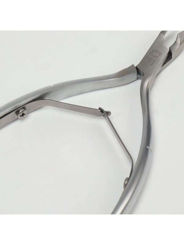 Кусачки маникюрные для кутикулы «Premium», двойная пружина, 11,4 см, длина лезвия - 6 мм, цвет серебристый