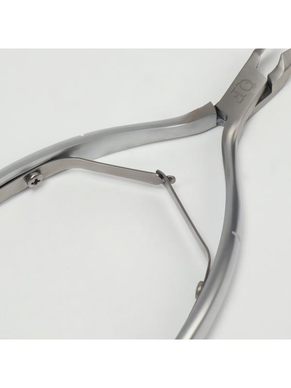 Кусачки маникюрные для кутикулы «Premium», двойная пружина, 11,4 см, длина лезвия - 6 мм, цвет серебристый