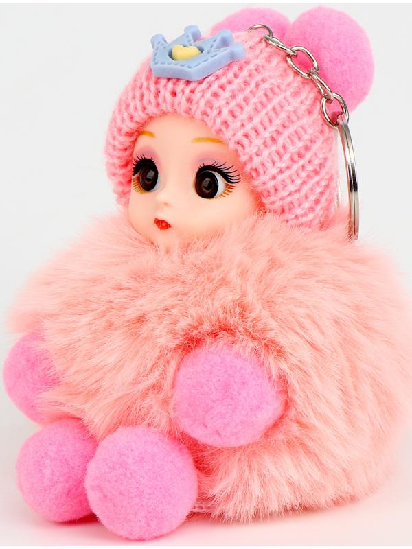 Мягкая игрушка «Зимняя куколка» на брелоке, 16 см, цвет МИКС