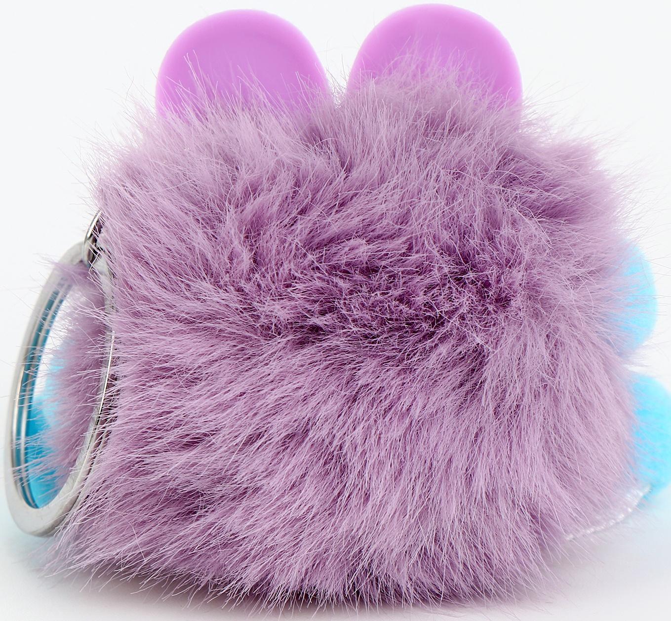 Мягкая игрушка «Пушистик с ушками» на брелоке, 10 см, цвет МИКС