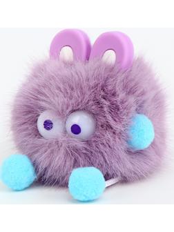 Мягкая игрушка «Пушистик с ушками» на брелоке, 10 см, цвет МИКС