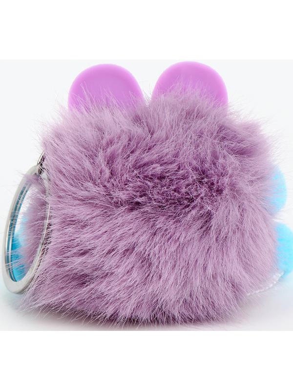 Мягкая игрушка «Пушистик с ушками» на брелоке, 10 см, цвет МИКС