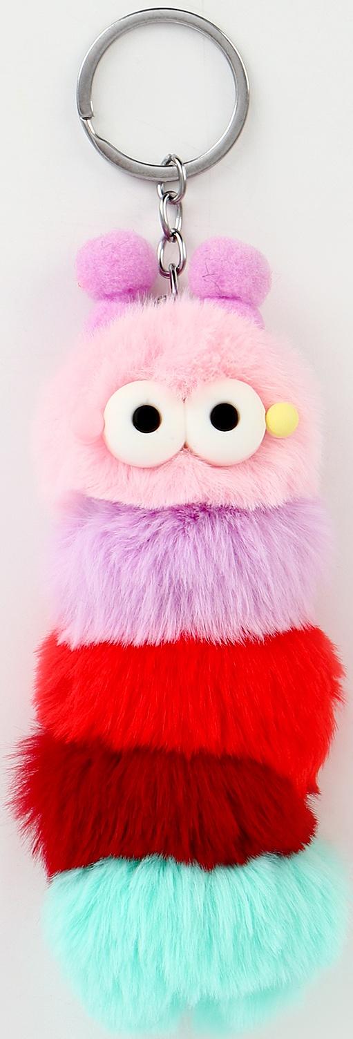 Мягкая игрушка «Гусеница» на брелоке, 12 см, цвет МИКС